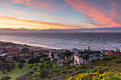 Muizenberg Beach at dawn, Cape Town, Western Cape, South Africa, Africa