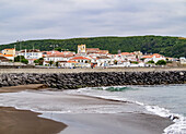 View towards Praia da Vitoria, Terceira Island, Azores, Portugal, Atlantic, Europe