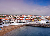 Angra do Heroismo, elevated view, Terceira Island, Azores, Portugal, Atlantic, Europe
