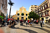 an der Sao Domingo in der Altstadt Macao, China