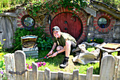 Filmset Hobbiton bei Matamata, Nordinsel, Neuseeland