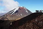 unter dem Ngauruhoe, Crossing-Track im Tongariro National Park, Nordinsel, Neuseeland