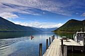 am Lake Rotoroa, Nelson Lakes National Park, Südinsel, Neuseeland