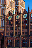 Rathaus am Alten Markt, Stralsund, Baltic Sea Coast, Mecklenburg-Vorpommern, Germany