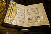 Old koran in the museum of Qom, Iran, Asia