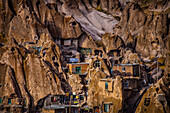 Mountain village Kandovan with cave houses, Eastazerbaijan, Iran, Asia