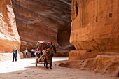 Archaeological city Petra in Jordan, Asia