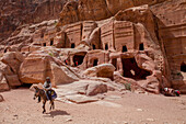 Archaeological city Petra in Jordan, Asia