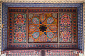 Ceiling in the historical city center of Khiva, Uzbekistan, Asia