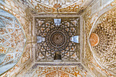 Ceiling of Abdulasis Khan Madrassa in Bukhara, Uzbekistan, Asia