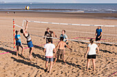 Beach volleyball, Swansea, Wales, United Kingdom, Europe