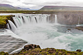 Gooafoss (Waterfall of the Gods), Skalfandafljot River, Baroardalur district, Iceland, Polar Regions