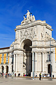 Arco da Rua Augusta, Praca Do Comercio, Lisbon, Portugal, Europe