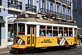 Tram, Praca Luis de Camoes, Lisbon, Portugal, Europe