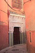 Ornate door, Old City, Medina, UNESCO World Heritage Site, Marrakesh (Marrakech), Morocco, North Africa, Africa