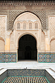 Medersa Ben Youssef, Madrasa, 16th century College, UNESCO World Heritage Site, Marrakesh (Marrakech), Morocco, North Africa, Africa