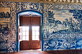 Azulejos, interior of Palace of Sintra, Sintra, Portugal, Europe