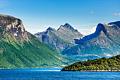 Scenery from Nordfjord (Northern Fjord), Fjordane county, Norway, Scandinavia, Europe