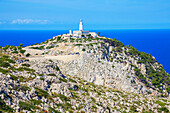 Lighthouse at Cap de Formentor, Mallorca (Majorca), Balearic Islands, Spain, Mediterranean, Europe