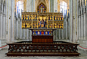 Altar in the St. Marien church, Stralsund, Baltic Sea coast, Mecklenburg-Vorpommern, Germany