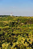View from the swallow on lighthouse Dornbusch, Hiddensee, Ruegen, Baltic Sea coast, Mecklenburg-Vorpommern, Germany