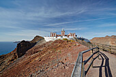 Leuchtturm Faro de la Entallada, Punta de la Entallada, Fuerteventura, Kanaren, Kanarische Inseln, Islas Canarias, Atlantik, Spanien, Europa