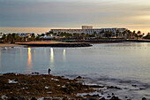 Dawn at Costa Teguise, Atlantic Ocean, Lanzarote, Canary Islands, Islas Canarias, Spain, Europe