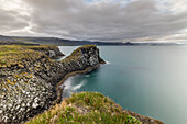 Rock formations, Arnarstapi, Snaefellsnes Peninsula, Iceland, Polar Regions