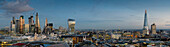 City panorama from St. Pauls, City of London, London, England, United Kingdom, Europe