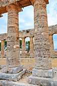 Columns of Temple of Segesta, Calatafimi, province of Trapani, Sicily, Italy, Europe