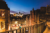 George Heriot's School at twillight, Edinburgh, Scotland, United Kingdom, Europe