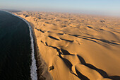 Coastal desert sand dunes, Swakopmund, Namibia