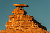 Halgaito shale rock formation called 'Mexican Hat' on the San Juan River in south-central, Utah