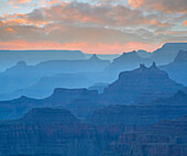 Angels' Gate and Zoroaster Temple from Navajo Point, Navajo Point, Grand Canyon National Park, Arizona