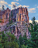 Rock formation, Battleship Rock, Jemez Mountains, Jemez National Recreation Area, New Mexico