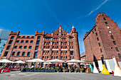 Backsteinarchitektur, Speicherhaus im Hafen, Stralsund, Mecklenburg-Vorpommern, Deutschland