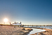 Pier, Ahlbeck, Usedom island, Mecklenburg-Western Pomerania, Germany