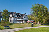 Hotel and restaurant  Hitthim, Kloster, Hiddensee island, Mecklenburg-Western Pomerania, Germany