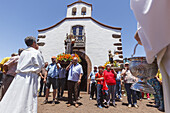 procession in honour des Patrons San Antonio, livestock fair in San Antonio del Monte, Garafia region, UNESCO Biosphere Reserve, La Palma, Canary Islands, Spain, Europe