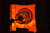 glass manufacture, Artefuego, Dominic Kessler (and Wladyslaw Godz), Llano de Argual, Los Llanos de Aridane,UNESCO Biosphere Reserve, La Palma, Canary Islands, Spain, Europe