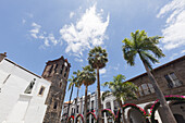 Parroquia de El Salvador, Kirche, Plaza de Espana, Rathausplatz, Santa Cruz de La Palma, Hauptstadt der Insel, UNESCO Biosphärenreservat, La Palma, Kanarische Inseln, Spanien, Europa