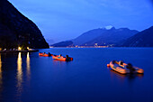 View near Limone to Torbole, Lake Garda, Trentino, Italy