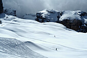 Skiarea Groste over Madonna di Campilio in the Brenta-Dolomites, Trentino, Italy