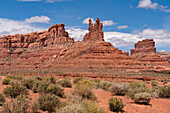 Sandstone rock formations, Valley of the Gods, Bears Ears National Monument, Utah