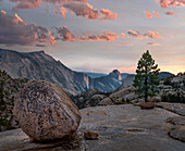 Sunset on Half Dome from Olmsted Point, Sierra Nevada, Yosemite National Park, California
