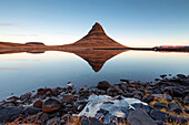 Grundafjordur, Snaefellsnes Peninsula, Western Iceland, Iceland. Kirkjufell mountain