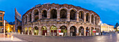 Verona Arena at dusk. Verona, Veneto, Italy