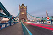 Cars on Tower Bridge, London, Great Britain, UK