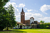 The abbey of Sant Albino, Lomellina, Province of Pavia, Lombardy, Italy
