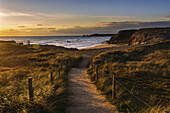 Port Bara, Brittany, France. The wild coast of Quiberon peninsula.